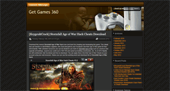Desktop Screenshot of getgames360.com